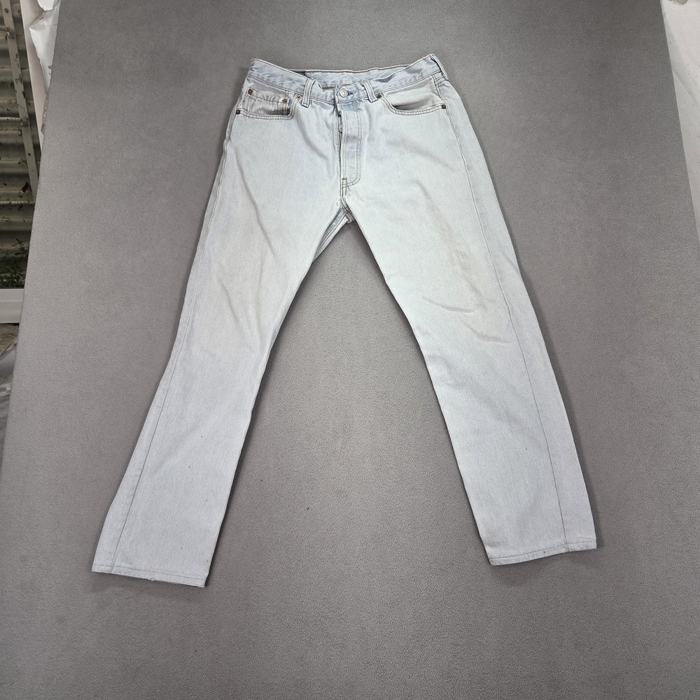 VTG Levis 501 Jeans Mens Blue Made in USA Button Fly Straight 90s Fits 29x27